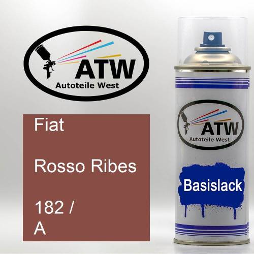 Fiat, Rosso Ribes, 182 / A: 400ml Sprühdose, von ATW Autoteile West.